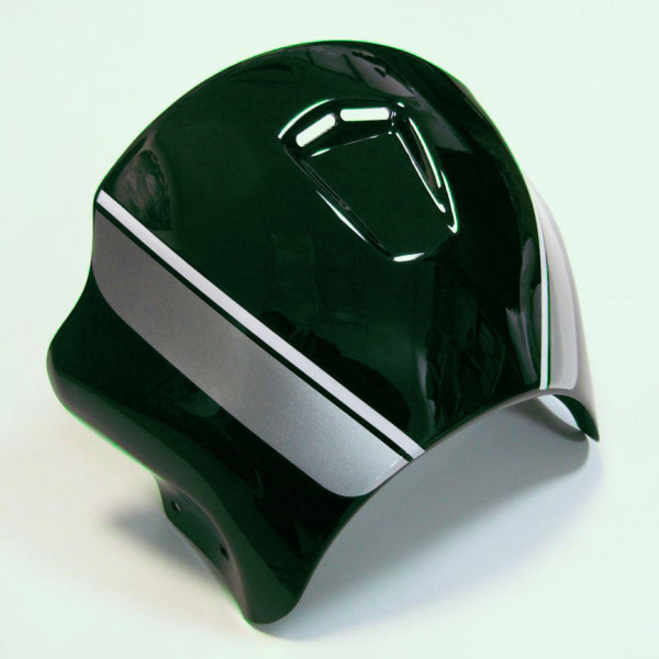 Ermax Ermax nose fairing | metallic dark green/silver/white | kawasaki z 900 rs 2022>current